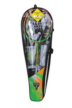 Talbot Torro Badminton Set 4-Attacker Plus (4x Schläger, 3x Bälle, 1x Netz, 1x Tasche) - 1 Set